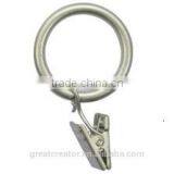Silver Metal Curtain Rings Hooks Clips for 13mm/16mm/19mm Curtain Rod