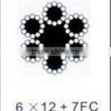 6x12+7FC Steel Wire Rope