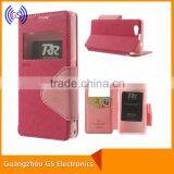 Good Quality Mobile Phone Leather Flip Cover Case For Sony Z3 Mini M55W With Stand Function thumbnail-4