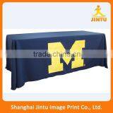 Dye Sublimation Polyester Printed Promotional Custom Table Cloth Banner