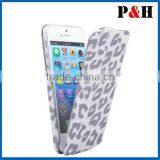 Smooth Surface Protective New Case for Iphone Leopard Flip pu Leather Case Cover thumbnail-2