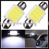 High Quality 36mm Festoon COB 12 Chips DC 12V LED Car Dome Reading Lights Auto Interior Lamps Super Bright Bulbs Power thumbnail-1