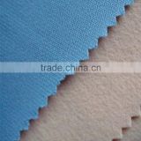 100% polyester warp knitted imitate cotton velvet fabrics for garment and home textile