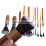 11 Pieces Makeup Brush Set Professional Bamboo Handle Premium Synthetic Kabuki Cosmetics Brushes Kit With Bag thumbnail-6