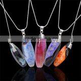 Jewelry 2016 Hot Gemstone Necklace Crystal Stone Pendant Necklace thumbnail-1