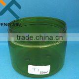 Personal Care Use PET Material Plastic Jar and Black Cap for Skin Care Cream