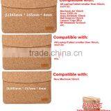 Sikai Patent Natural Oak Bark Water Proof Environmental Smooth Pouch Bag For Universal Laptop Tablet Cork Pouch Case Mouth Bag thumbnail-4