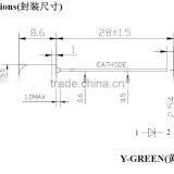 China OEM Supplier 5000mcd Green Diffused 5mm Type DIP LED LAMP thumbnail-2