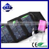 Factory Price Hottest selling 3 foldings 5W USB solar charger for apple samsung millet cellphone