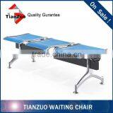 Chrome Metal Public Bench Seating Waiting Room Bench Seating thumbnail-1