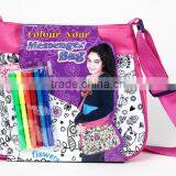 Kids DIY Coloring Messenger Bag thumbnail-1
