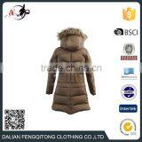 Winter Long Fur Hooded Down Jacket Sport Coat Women thumbnail-2