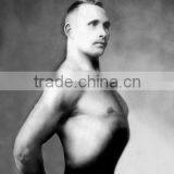 Right Profile of Bodybuilder From the Waist Up 28x42 Giclee on Canvas thumbnail-1