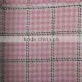 Thin Check Pattern Wool Fabric