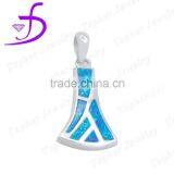 Wholesale K5 Opal Uniqe Design Pendant Simple Fire Opal Pendant thumbnail-1