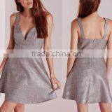 Crepe A-line Spaghetti Strap Sexy Women Evening Dress thumbnail-1