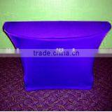 Spandex Four Way Stretch Half Moon Table Cover Red Blue Gold thumbnail-1