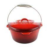 5QT Enamel Cast Iron Cookware Dutch Oven Pot