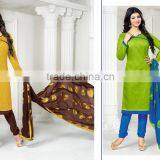 Indian Designer Salwar Kameez Cotton Printed Suitable For Summer Fully Cotton Salwar thumbnail-1