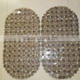 Transparent Non-slip Waterproof Bath Mat,oval Shape With Small Round Massage Dots thumbnail-1