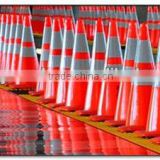 PVC traffic cone ,traffic safety cones ,reflective cones