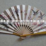 2013 most popular gift wooden with paper fan