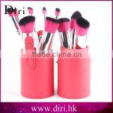 10pcs beauty needs cylinder makeup brush case kabuki makeup brush set