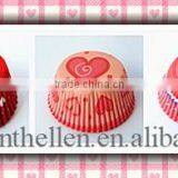 Heart Pattern Greaseproof Paper Cups for Cupcakes thumbnail-2