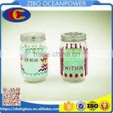 Clear Glass Jar Glass Mason Jar Decal Metal Lid thumbnail-1