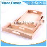 Custom Kindergarten Montessori Teaching Aids Wooden Serving Tray thumbnail-4