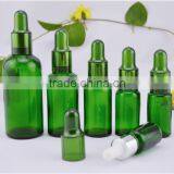 The New 50ml,30ml,20ml,10ml,15ml Green Glass Bottle With Plastic Shorted Dropper thumbnail-1