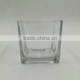 Square Glass Vase, Glass Candle Holder(HLTH-V038) thumbnail-4