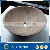 Competitive Price Wooden Sandstone Vessel Sink Wholesale thumbnail-1