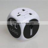 World Travel Adapter With Dual USB Fuse Safety Shutter Four International Plug(UK/US/AU/EU) thumbnail-1