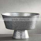 Round Galvanized Tub For Food And Fruits Holder thumbnail-1