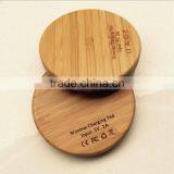 Creative Bamboo Wooden Wireless Charging Pad For Smart Mobile Phones Universal QI Wireless Charging Pad For Wholesale thumbnail-1