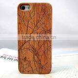 Engraving Custom Pattern Wood Phone Cover Bamboo Mobile Phone Case for IPhone 5S SE thumbnail-4