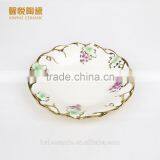 Wholesale Decorative Ceramic Grape,round Plate Grape Style thumbnail-2