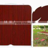 Outdoor Adjustable Height Folding Table and Chairs for Picnic, Party, Camping thumbnail-4