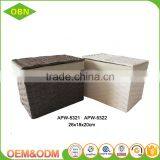 Quality Paper Rope Rectangular Storage Basket With Lid thumbnail-4