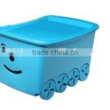Plastic Wheeled Toy Storage Box With Lid&smile thumbnail-4