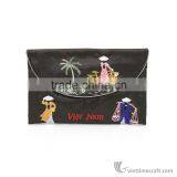 Hand Embroidered Wallet, Many Colors and Design to Choose, Made From Natural Silk in Vietnam thumbnail-5