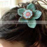 on Express Hot Sale New Products Handmade Eco Friendly Fabric Decoration Felt Flower Elastic Headband Made in China thumbnail-1