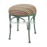 Tubular Metal Chair With Linen Cushion thumbnail-1