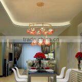 Royal Exquisite Handmade Porcelain and Crystal Green Floral Chandelier for Dining Room BF12-04284b thumbnail-5