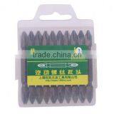 Factory Supply High Quality CRV Rubber Handle Screwdriver With Double End Screwdriver Bits thumbnail-1
