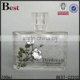 2017 Cosmetic Perfume Bottle 100ml Glass Square Perfume Bottle 100ml Glass Clear Perfume Bottle 100ml Glass With Decals thumbnail-5