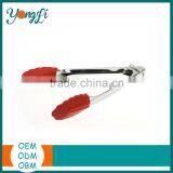 Stainless Steel Silicone Food Tongs Salad Serving Food Tongs Kitchen Tool Set thumbnail-2