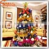 2015 New Product Xmas Tree Needle Pine Tree Fiber Optic Decorative Plastic Mini Christmas Trees for Home Decoration thumbnail-4