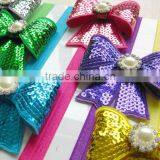 Sequin Bow Flower Clip for Kids Hair Accessories thumbnail-1
